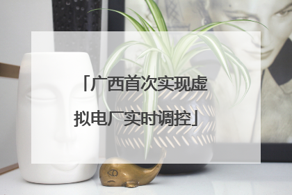 广西首次实现虚拟电厂实时调控